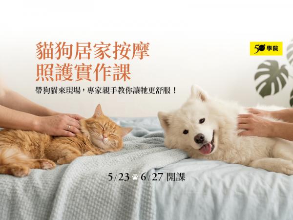 50+貓狗居家按摩照護實作課