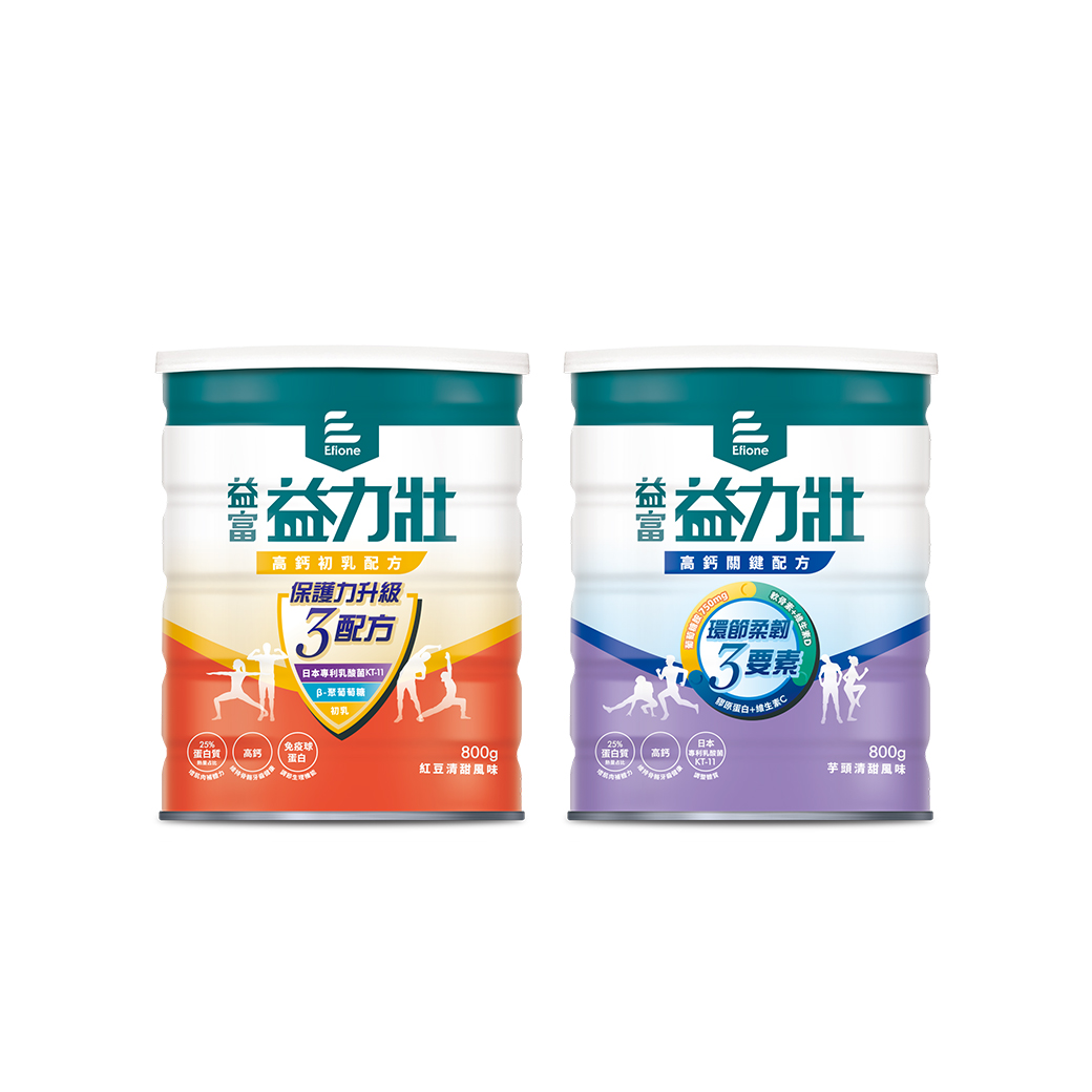 益力壯-高鈣初乳配方(紅豆清甜風味)<br>益力壯-高鈣關鍵配方(芋頭清甜風味)