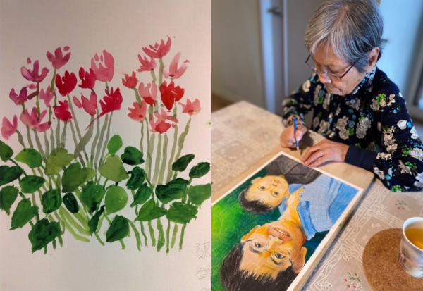 90歲才學畫，中風40年慢性病竟奇蹟改善、頭髮還變黑！詩人焦桐母親的故事：兒女該如何讓老父母，願意嘗試新事物？