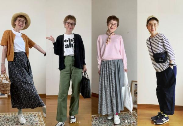 如何靠UNIQLO、GU、思夢樂等平價品牌穿出姐的優雅？63歲Mimi：一人一貓的獨居生活，不花大錢就很開心！