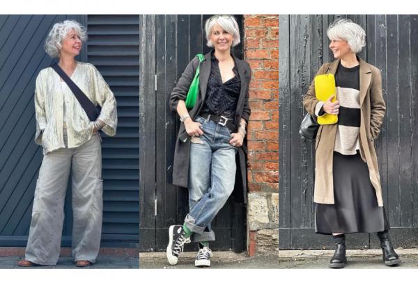 愛用ZARA、H&M，不花大錢也能穿得好看！英國髮型師Kate：黑白配和白髮超搭，反差亮點讓穿搭「活」起來