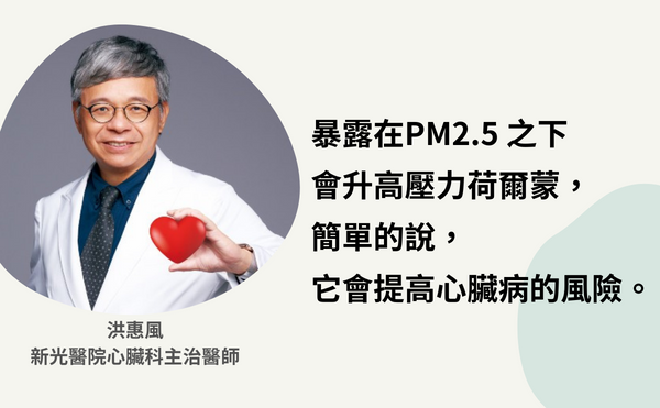 新光心臟內科洪惠風醫師：PM2.5也會提高心臟病風險！