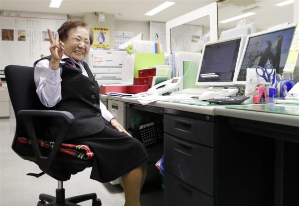 金氏世界紀錄最高齡上班族！91歲日本OL：工作讓我有被需要的快樂，又何必退休？