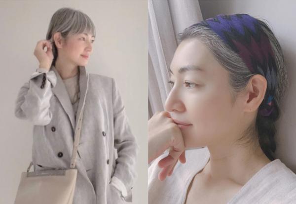 想停止染髮，又怕白髮造型不美？47歲模特兒彌生：從全黑到自然髮色，低調優雅換髮型的秘訣