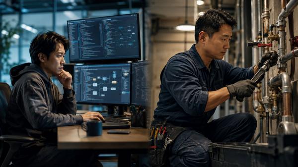 當工程師面臨衝擊、水電工暫時安全，AI如何重組分工邏輯？