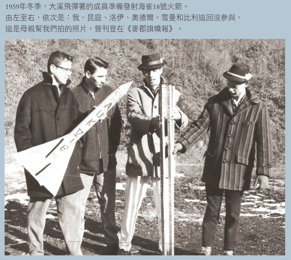 1959年冬季，大溪飛彈署的成員準備發射海雀18號火箭。