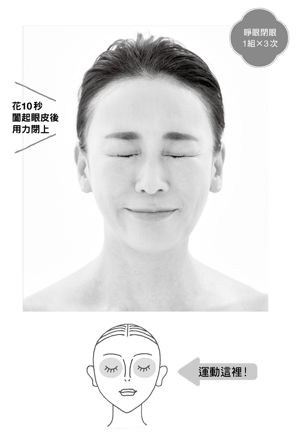 眼睛看起來變老了?4動作練眼周肌,改善眼皮下垂、眼睛變小_img_6