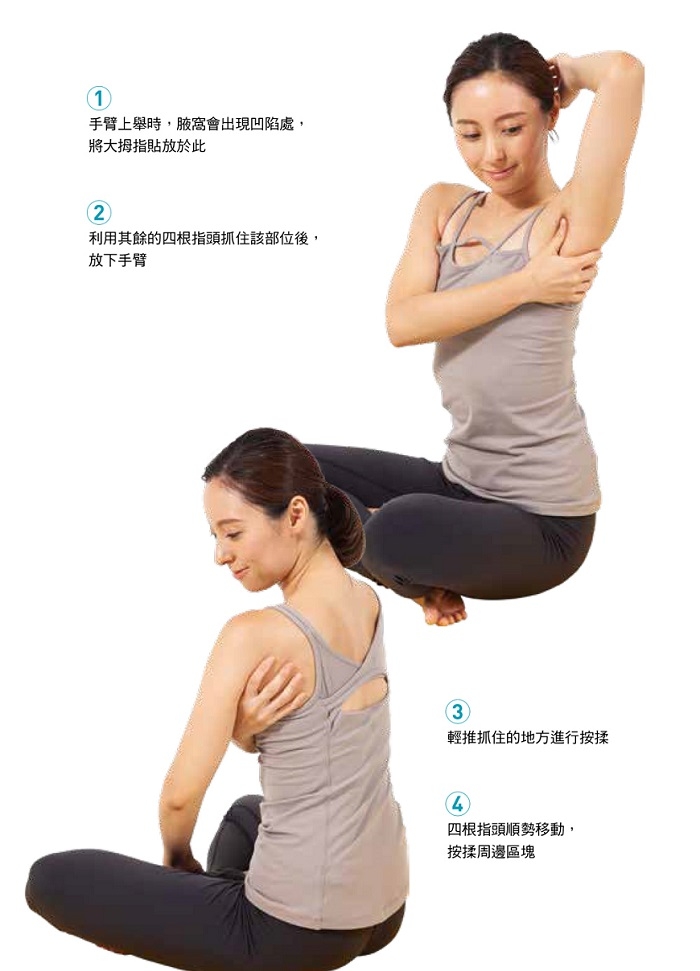 消除肩膀僵硬、預防五十肩,捏捏腋下有效!每天3招,活化腋部深層肌_img_2