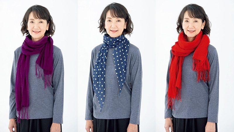 喜歡的顏色不一定適合你！50後穿搭選對色，一條圍巾就能讓皮膚變明亮_img_2