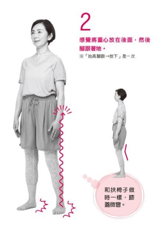 (圖片來源:《5分鐘柔性深蹲×腳跟著地》)