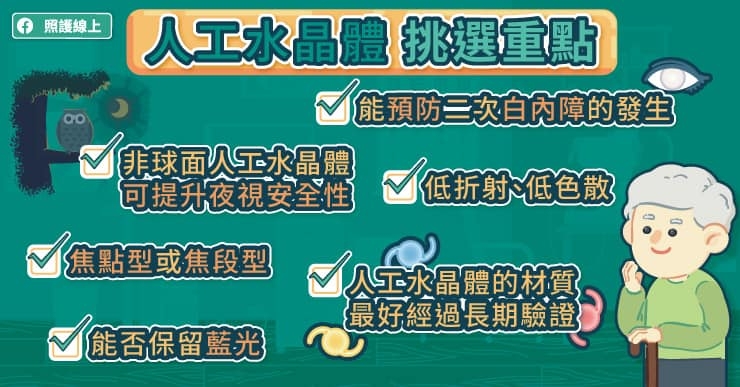 預防二次白內障,如何挑選人工水晶體?眼科醫師提醒6大重點,白內障手術疑惑一次解答_img_1