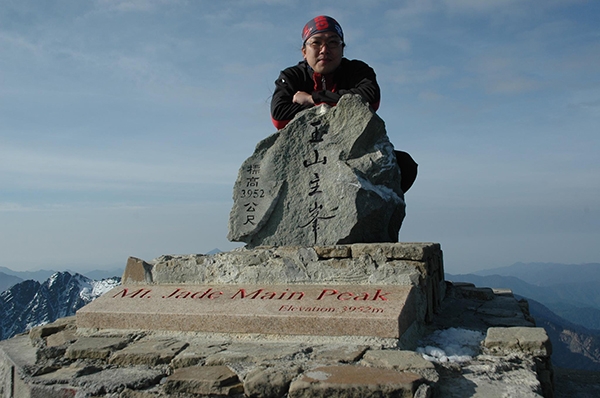 張心豪曾多次登上玉山。對他而言，山林的寧靜，能帶來內在的平靜。（圖片來源：張心豪）