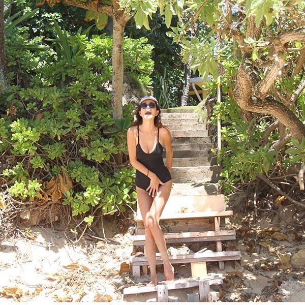 生完小孩如今即將步入50歲，梨花依然擁有令人羨慕的好身材。（出自IG@ rinchan521）