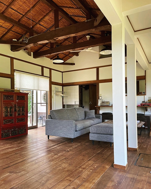 母親留下的古民宅，如今做為自家兼民宿使用，在伊藤千桃的整理下有著獨特的風味。（出自IG@toukagenhayama）