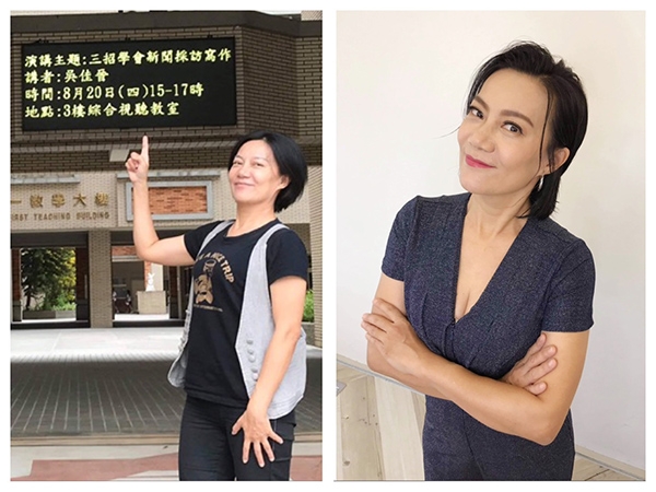 資深媒體人／傳記作家吳佳晉平時打扮休閒，改造後越穿越有自信。