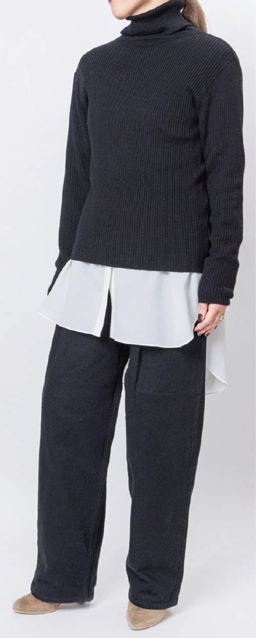 個子高的人，露出的白色面積要大一點，才能取得全身的平衡。