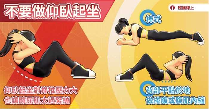 照護線上｜腰痛、下背痛可以做什麼運動？避開5種傷腰運動，改做這些避免復發！_img_4