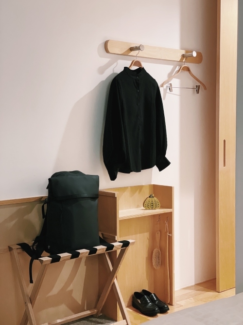 收納空間的簡易處理方式。