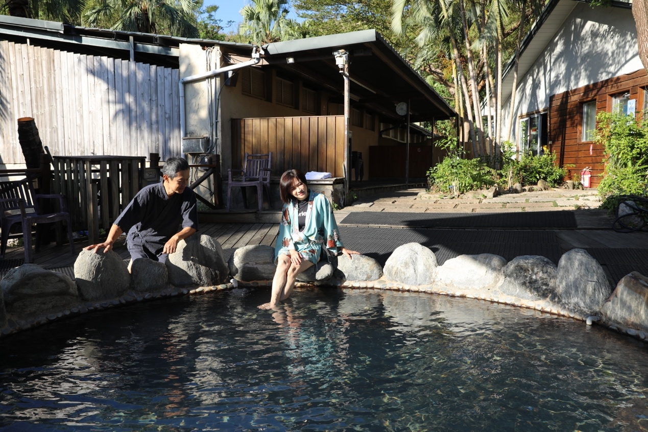 「茴香戀戀溫泉會館」多功能水療設施讓泡湯更有樂趣。