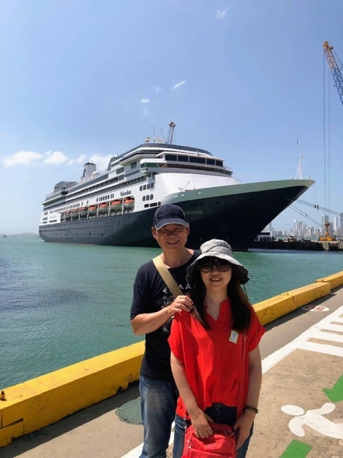 孫珣恒和鄭如杏感情很好，兩人常一起搭郵輪帶團旅行。（圖片來源：孫珣恒）