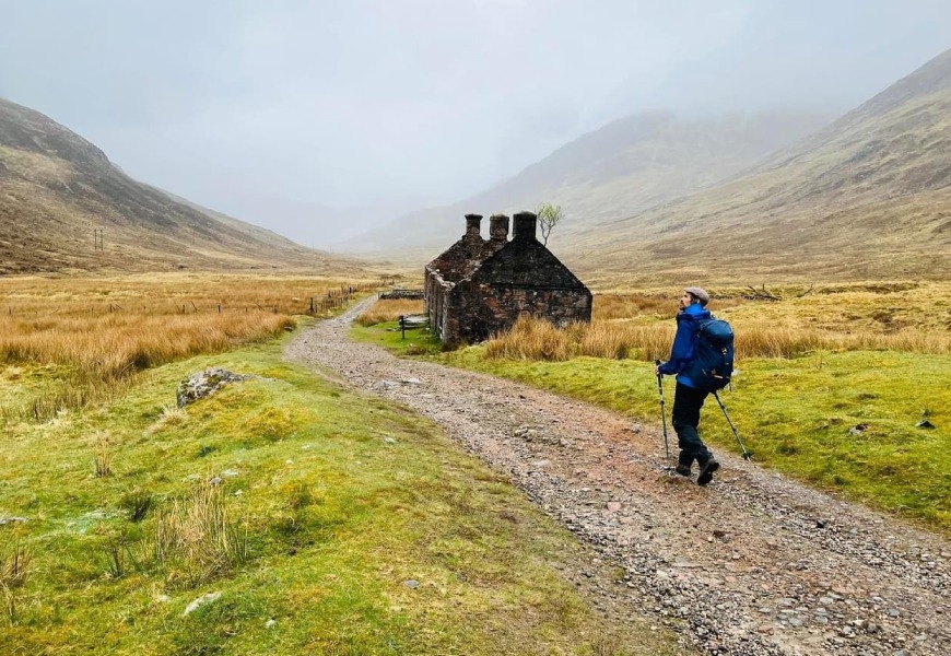 2023年，邱一新到蘇格蘭高地健行拍下的照片。（圖片來源：邱一新）