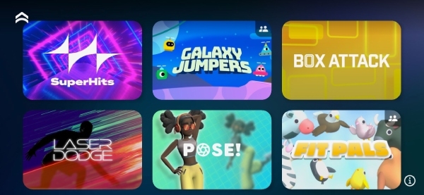 Active Arcade內建超過10種遊戲，玩家可選擇感興趣的遊戲。