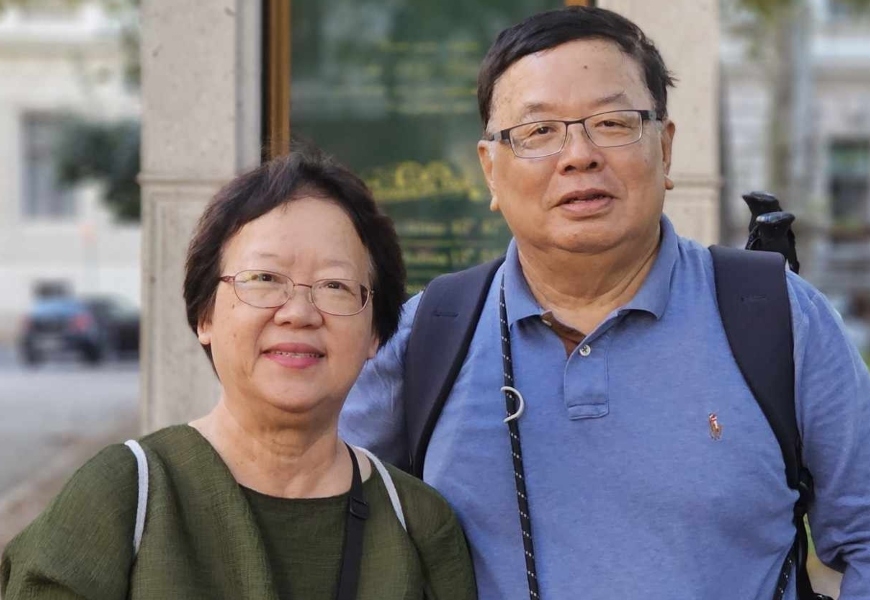 退休後，洪良志和太太每年平均安排2次自助旅行，一次短天期，一次長天期。