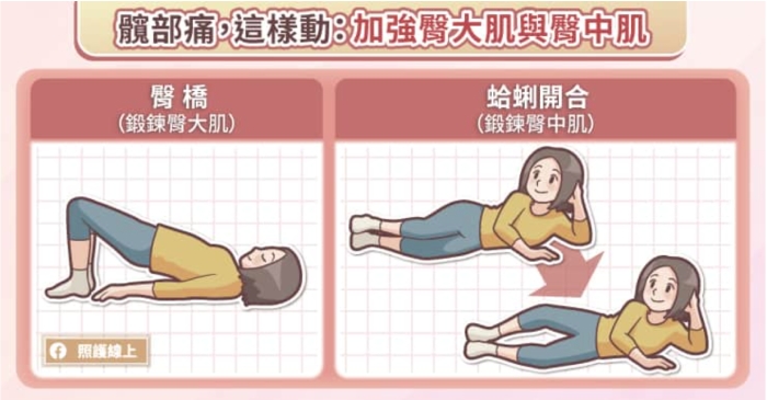 照護線上|改善髖部疼痛,如何適度活動?6個基礎動作穩定髖部肌群,並強化臀肌 _img_3