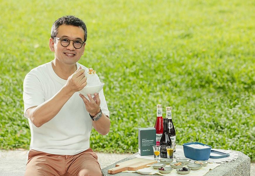 陳樂維相當注重腸道的健康，更從自身生活做起，手做優格就是他的自我管理方式之一。