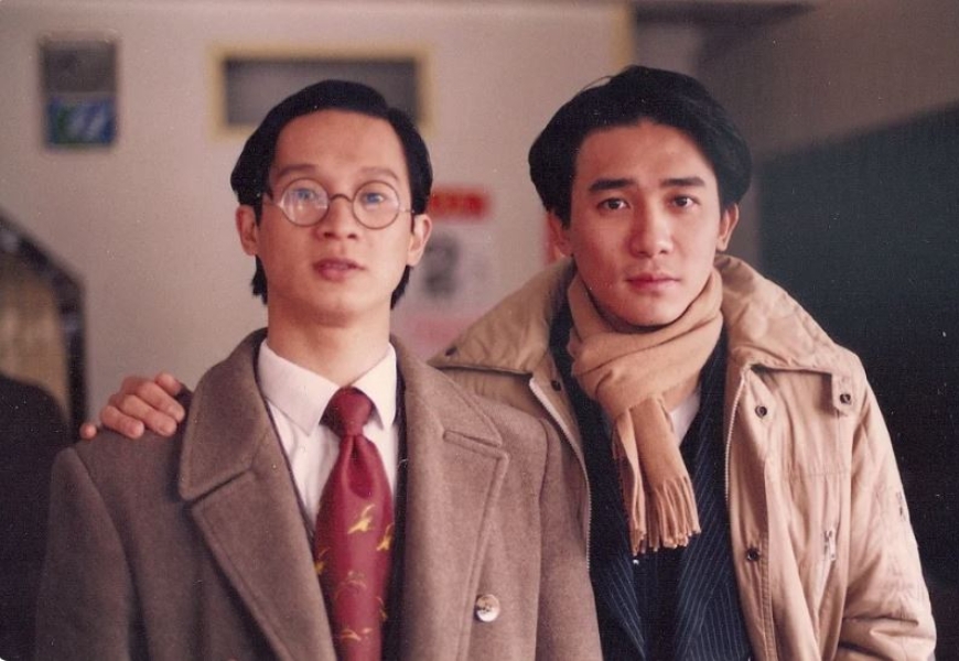 《悲情城市》劇照，圖左即吳義芳飾演的吳寬榮一角。（牽猴子提供）