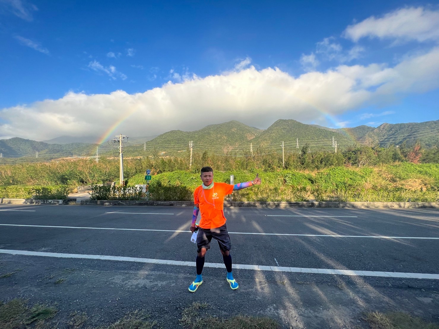 陳建志說，能夠走在自己熱愛的土地上，又能做公益，徒步環島很有意義。 （圖片來源：公益愛行腳，徒步環寶島）