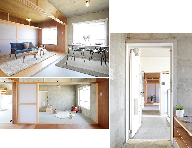 開放式的空間，可以隨住戶的需求有各種運用和變化。（出自ニコイチ官網） 