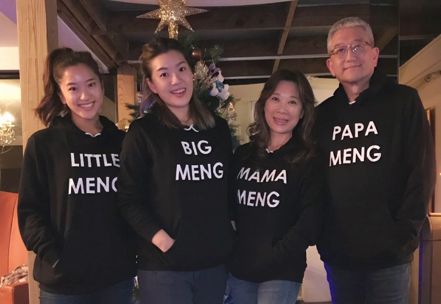 孟繁文、陳絢伉儷有一對教舞蹈玩樂團的女兒。（圖片來源：高愛倫）