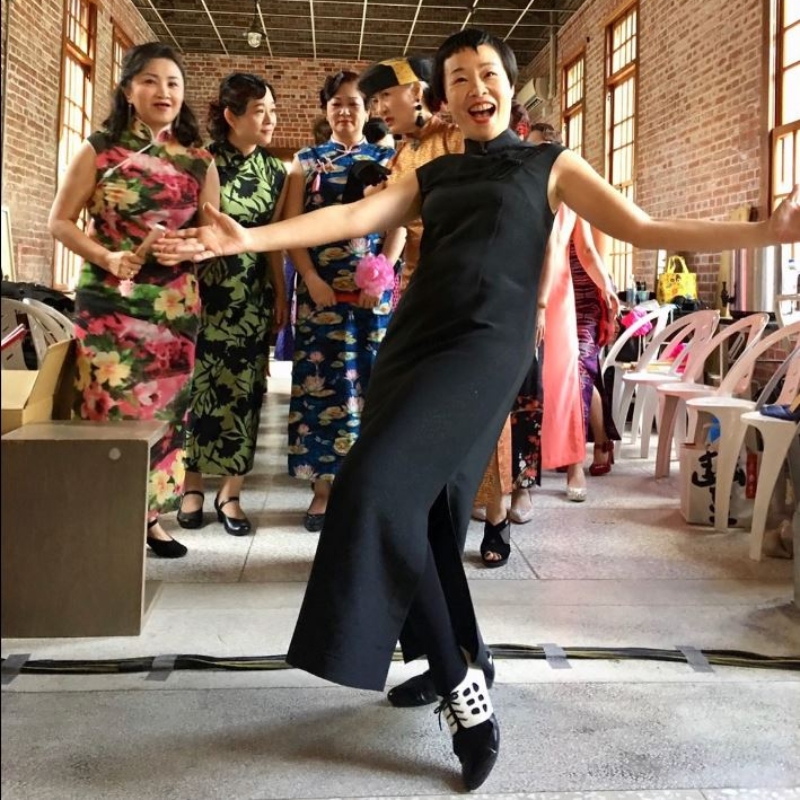 傅子菁沒想到中年後會在旗袍的教學中與自己和解，接受自己身為女人的溫柔。（圖片來源：傅子菁）