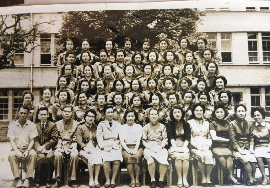 李珠高中畢業團體照。（圖片來源：李珠）
