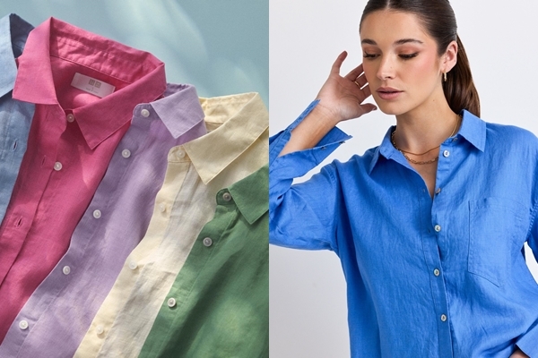 上衣多選擇明亮的色調，可以幫助整個人看起來氣色更好。（出自IG@Uniqlo、IG@reunionthelabel） 