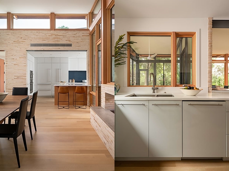 客廳與餐廳採取開放式設計，但又不會干擾移動動線。（出自華爾街日報）