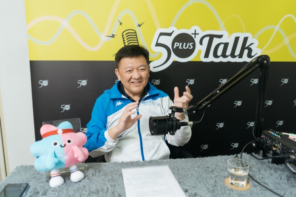 世壯運執行長林哲宏開心地與我們分享世壯運的各種趣事。