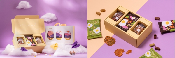 「福韻初昇禮盒」名稱象徵著福氣與好運隨黎明著第一道曙光而來，設計巧思特別呈現出飛機窗外看見的美麗景色，增添旅行與探索的氛圍，更傳遞送禮人來自遠方的祝福！