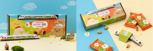 設計靈感源自童年郊遊的美好回憶與彩繪列車穿梭於自然景致間，搭配活潑的小雞與紙箱王 IP 角色與鮮明色彩，讓人彷彿瞬間回到小時候校外教學的美好時光！
