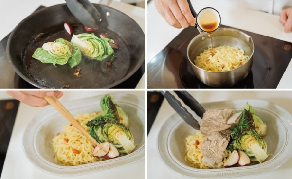 肉骨茶拉麵也能乾溼兩吃，胡椒香氣加上軟嫩排骨，在家就能做出功夫菜。