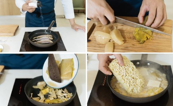 豚骨湯包與酸白菜熬煮出口感濃郁卻不膩口的風味。