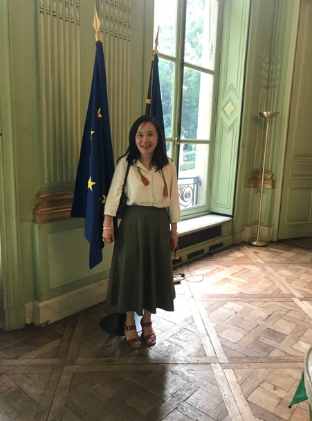 王雅倫參加2016年法國文化部工作會議。