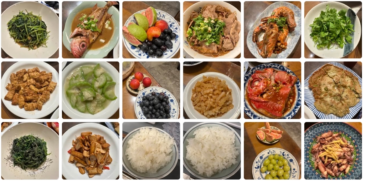 洪建德長期在臉書分享自己的三餐飲食，與糖友們共勉。（出自洪建德臉書專頁） 