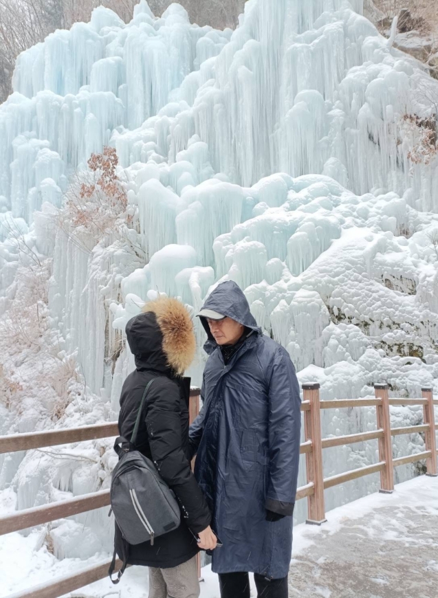 帶林芳郁一同出國旅行，是照護團隊的目標。（林靜芸提供）