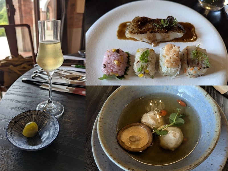 以時令風土食材為主題的季節菜單，分量恰好吃來不感負擔、風味層次豐富。（蔣德誼攝）