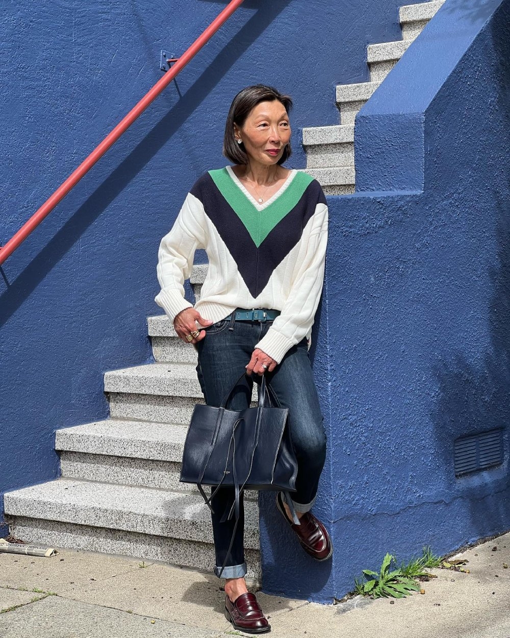 Gym Tan的穿搭風格變化豐富，但特別喜歡簡約中有時尚感的設計。