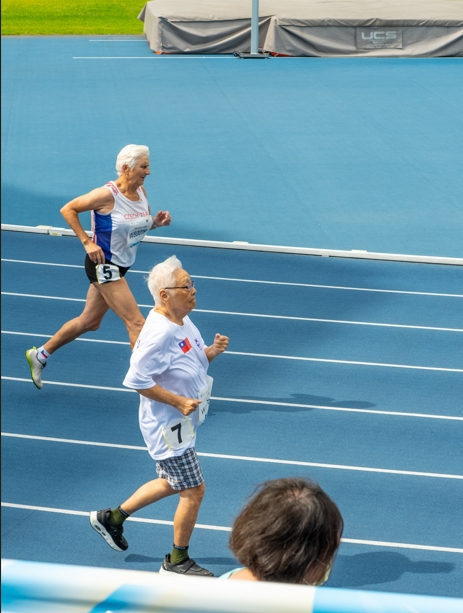 97歲唐成瑤在世壯運相當搶眼，一舉拿下5面金牌。（圖片來源：Rebca Wang攝）