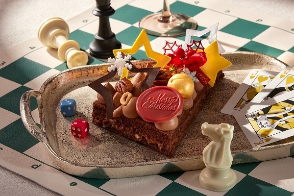 以苦甜可可製作而成的糕點可可鈴鐺。（圖片來源：台北喜來登大飯店）