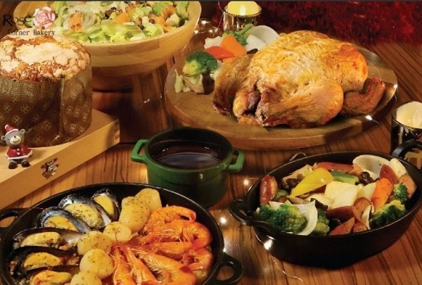 台中裕元花園酒店2025年聖誕精選外帶禮組爐烤香料雞組合。（圖片來源：台中裕元花園酒店）